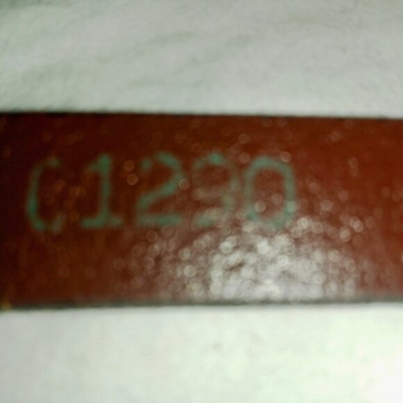 Vintage Etienne Agner Burgandy/brown Sz.Small Belt - Picture 5 of 7